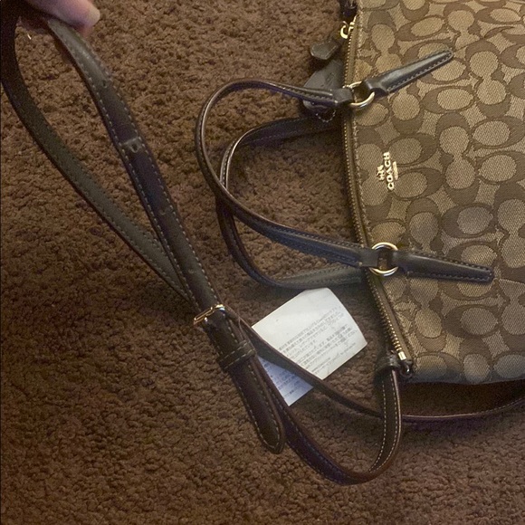 Coach Brown Crossbody Bag with Leather Trim - Picture 16 of 17